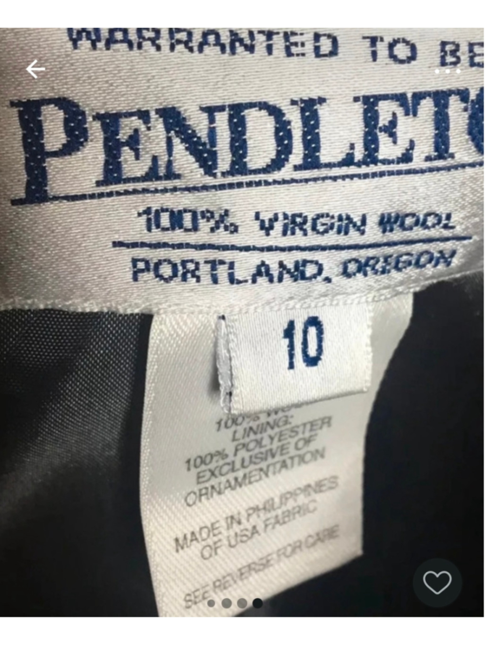Pendleton Women’s Size 10 100% Wool Embroidered Blazer Gray Size 10 - Medium - Picture 4 of 14